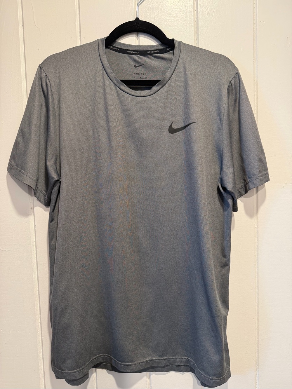 Nike Dri-FIT Gray Athletic T-Shirt Men’s Medium Performance Training Tee